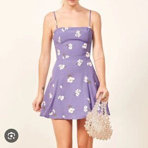 Reformation Purple Mini Dress Size 6